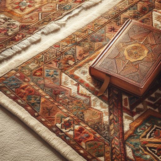 alfombra silkvu y detalle libro